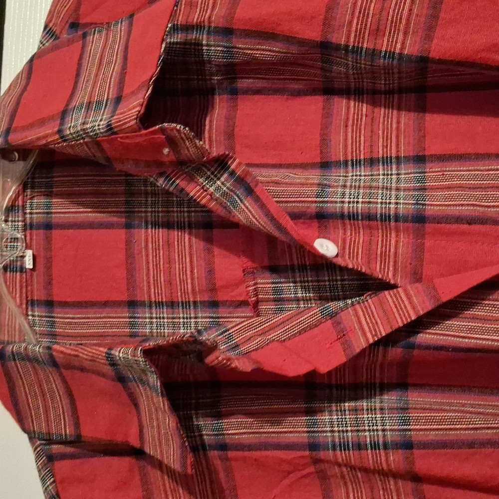 Classic Red Plaid Button Down